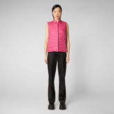 Woman's vest Aria in gem pink - Women's Gilet  | Save The Duck