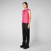 Woman's vest Aria in gem pink - Women's Gilet  | Save The Duck