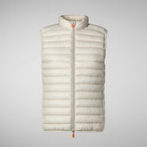 Woman's quilted vest Charlotte in white | Save The Duck