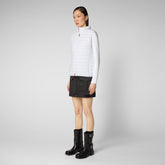 Woman's quilted vest Charlotte in white | Save The Duck