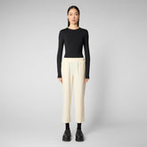 Woman's trousers Milan in vanilla - Smartleisure Woman | Save The Duck