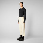 Woman's trousers Milan in vanilla - Woman's Trousers | Save The Duck