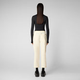 Woman's trousers Milan in vanilla - Smartleisure Woman | Save The Duck
