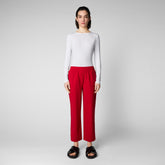 Woman's trousers Milan in tomato red - Trousers & Skirts | Save The Duck