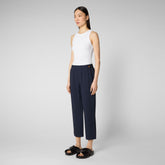 Woman's trousers Milan in navy blue - Smartleisure Woman | Save The Duck