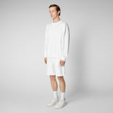 Man's sweatshirt Silas in white - Athleisure Man | Save The Duck