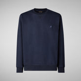 Man's sweatshirt Silas in cyber blue | Save The Duck