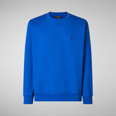 Man's sweatshirt Silas in navy blue | Save The Duck