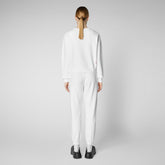 Woman's sweatshirt Ligia in white | Save The Duck