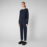 Woman's sweatshirt Ligia in navy blue - Woman's T-shirts | Save The Duck