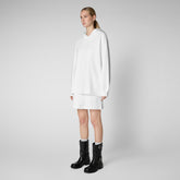 Woman's sweatshirt Ode in white - Woman | Save The Duck