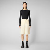 Woman's trousers Fiara in vanilla - Trousers & Skirts | Save The Duck