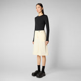 Woman's trousers Fiara in vanilla - Trousers & Skirts | Save The Duck