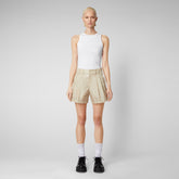 Woman's trousers Noy in shore beige | Save The Duck