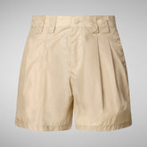 Woman's trousers Noy in shore beige | Save The Duck