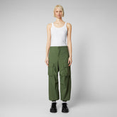 Unisex trousers Tru in dusty olive - Man's Trousers | Save The Duck