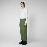 Unisex trousers Tru in dusty olive - Woman's Trousers | Save The Duck