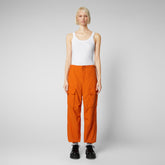 Unisex trousers Tru in amber orange - Woman's Trousers | Save The Duck