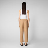 Woman's trousers Gita in biscuit beige - Smartleisure Woman | Save The Duck