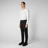 Man's trousers Steve in black - New In Man | Save The Duck