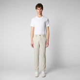 Man's trousers Steve in fog grey - Trousers | Save The Duck