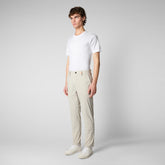 Man's trousers Steve in fog grey - Smartleisure Man | Save The Duck