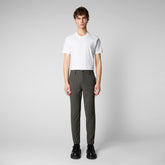 Man's trousers Steve in smoked grey - Trousers | Save The Duck