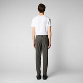 Man's trousers Steve in smoked grey - Smartleisure Man | Save The Duck