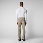 Man's trousers Steve in sandalo beige - Smartleisure Man | Save The Duck