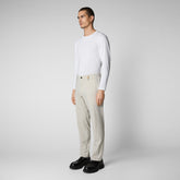 Man's trousers Colt in fog grey - Smartleisure Man | Save The Duck