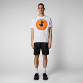 Man's t-shirt Sabik in white - Athleisure Man | Save The Duck