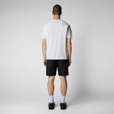 Man's t-shirt Sabik in white - Athleisure Man | Save The Duck