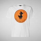 T-shirt uomo Sabik bianco | Save The Duck