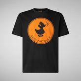 Man's t-shirt Sabik in black | Save The Duck