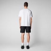 Man's t-shirt Adelmar in white - Athleisure Man | Save The Duck