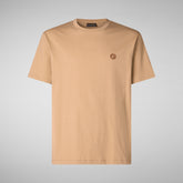 Man's t-shirt Adelmar in biscuit beige | Save The Duck