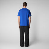 Man's t-shirt Adelmar in cyber blue - Athleisure Man | Save The Duck