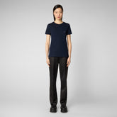 Woman's t-shirt Annabeth in navy blue - Athleisure Woman | Save The Duck