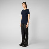 Woman's t-shirt Annabeth in navy blue | Save The Duck