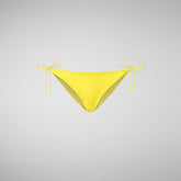 Woman's adjustable bikini bottom Sveva in starlight yellow - Women's Beachwear | Save The Duck