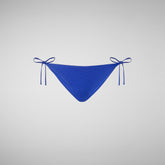 Woman's adjustable bikini bottom Sveva in cyber blue - Woman's Swimwear | Save The Duck