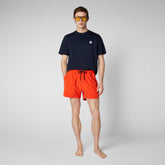 Man's swimwear Demna in traffic red - Men's Swimwear | Save The Duck