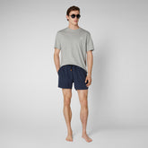 Man's swimwear Demna in navy blue - Men's Beachwear | Save The Duck