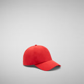 Unisex baseball cap Cleber in Rosso fuoco | Save The Duck
