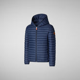 Boys' animal-free puffer jacket Huey in navy blue | Save The Duck