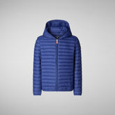 Boys' animal-free puffer jacket Huey in eclipse blue - Boys | Save The Duck