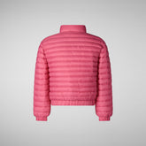 Girls' animal free puffer Mae in gem pink - Animal-Free Puffer Jackets Girl | Save The Duck