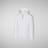 Girls' jacket Ana in white - Girls | Save The Duck