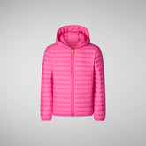 Girls' jacket Ana in azalea pink - Animal-Free Puffer Jackets Girl | Save The Duck