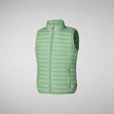 Unisex Dolin kids' vest in mint green | Save The Duck